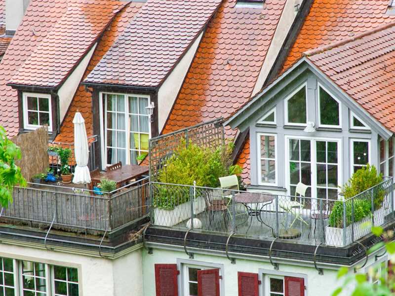 Die Vorteile einer Dachterrasse auf einem Satteldach