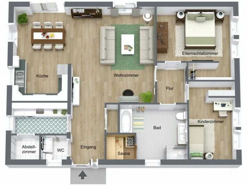 Raumplanung im Einfamilienhaus mit 2 Wohnungen