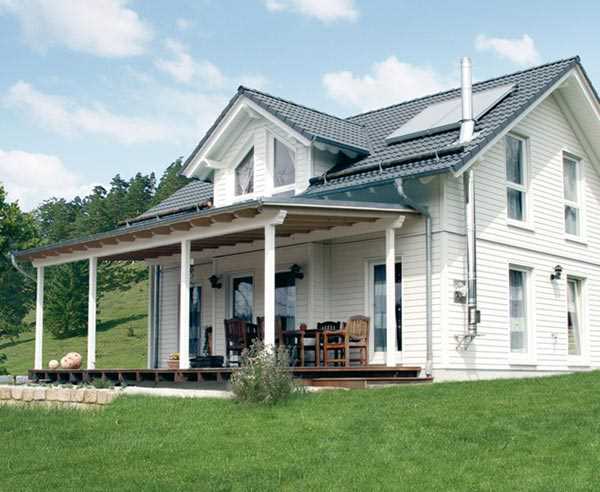 Haus mit Veranda in Deutschland