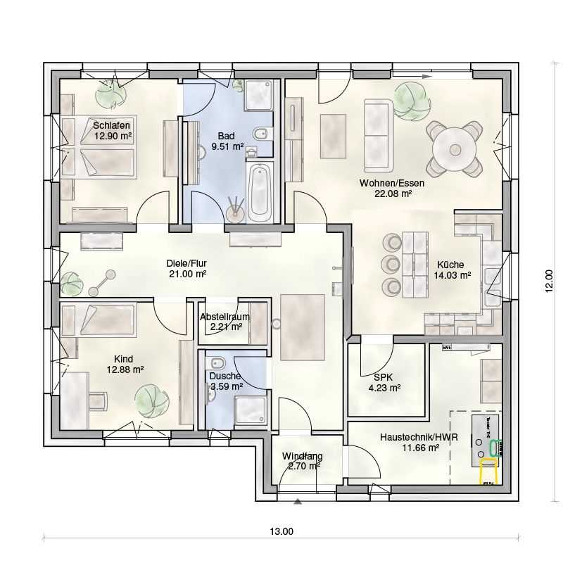 Wohnraumgestaltung mit offenen Grundrissen