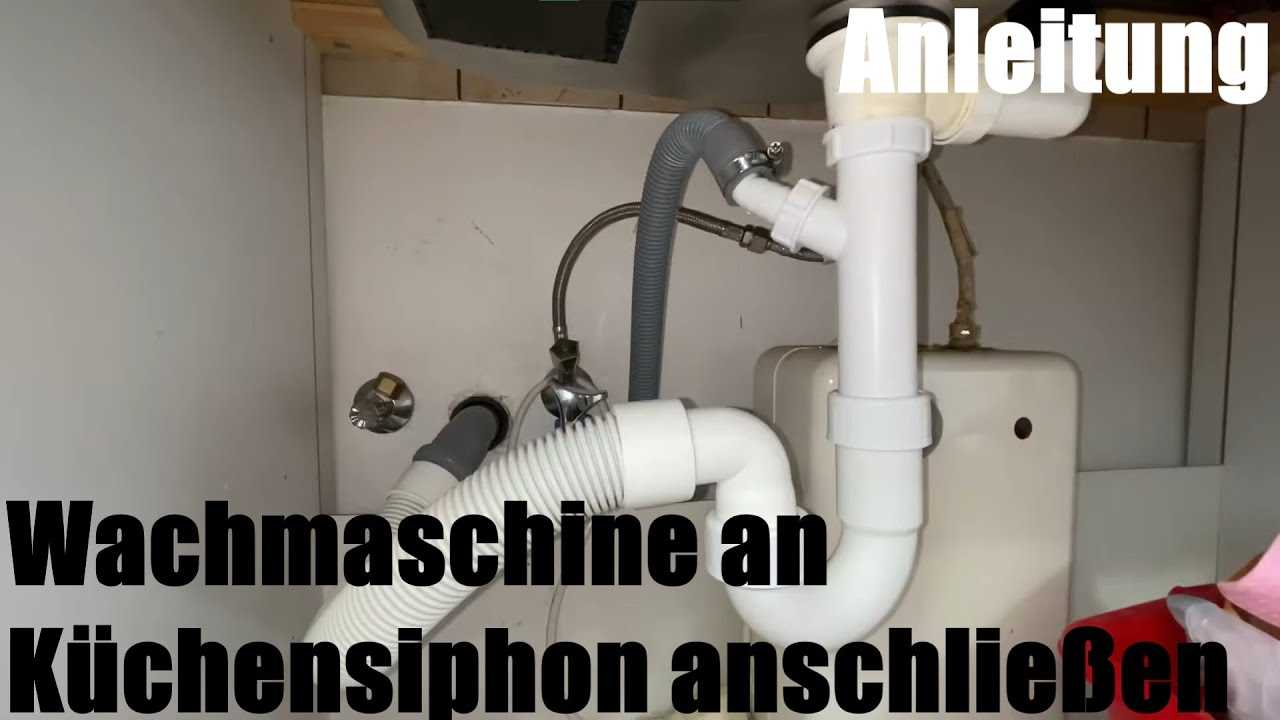 Waschmaschine an Waschbecken anschließen - Schritt für Schritt Anleitung